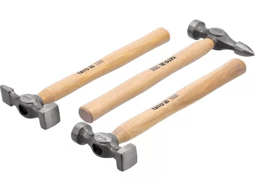 Yato karosszériás kalapács és egyengető készlet 7 részes Hickory nyéllel