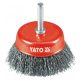 Yato csapos fazékkefe fúrógépbe inox 75 mm