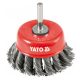 Yato csapos sodrott fazékkefe fúrógépbe 75 mm