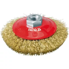Yato döntött körkefe M14 100 mm sárgaréz bevonattal