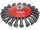 Yato döntött sodrott körkefe M14 125 mm inox