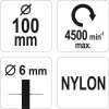 Yato csapos drótkorong fúrógépbe nylon 100 mm