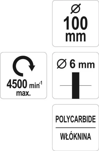 Yato csapos négertárcsa fúrógépbe 100 mm