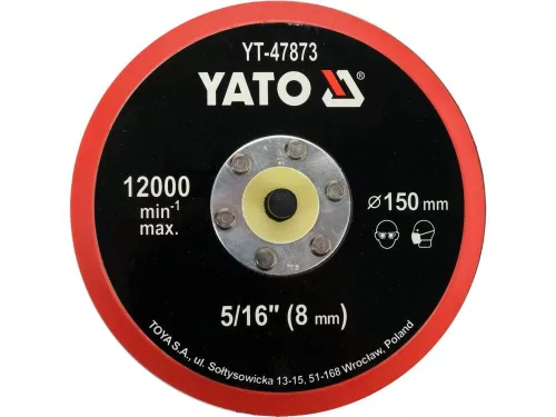 Yato tépőzáras gumitányér 150 mm 5/16"
