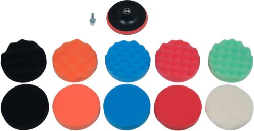 Yato tépőzáras polírozókorong készlet 12 részes 125 mm M14