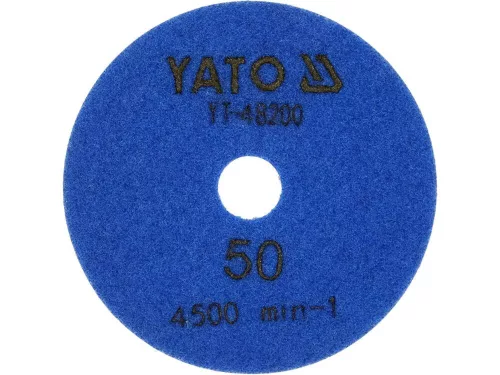 Yato tépőzáras gyémánt csiszoló és polírozókorong 100 mm / P50 vizes/száraz