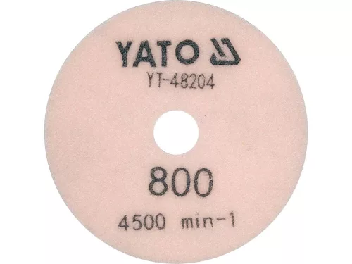 Yato tépőzáras gyémánt csiszoló és polírozókorong 100 mm / P800 vizes/száraz