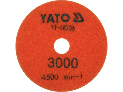 Yato tépőzáras gyémánt csiszoló és polírozókorong 100 mm / P3000 vizes/száraz