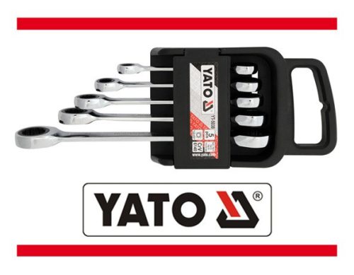 Yato racsnis csillagkulcs készlet 5 részes (8 x 9,10 x 11,12 x 13,14 x 15,17 x 19 mm) CrV
