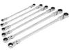 Yato csuklós racsnis csillag-villáskulcs készlet 8-19 mm, 6 részes