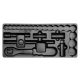 Yato dugókulcs készlet 24 részes 1/2" 10-32 mm CrV (fiókbetét szerszám nélkül)