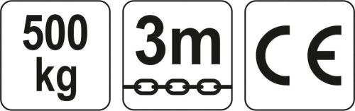 Yato láncos emelő 500 kg/3m