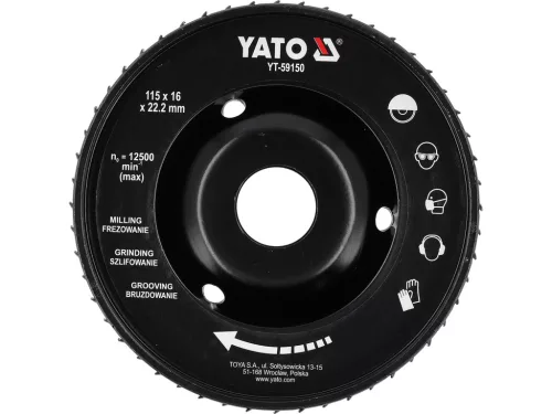 Yato ráspolykorong sarokcsiszolóra 115 mm