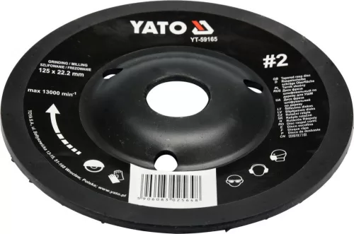 Yato ráspolykorong közepes #2 125 x 22,2 mm
