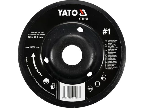Yato ráspolykorong durva #1 125 x 22,2 mm