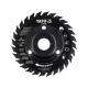 Yato ráspolykorong sarokcsiszolóra, lapos, fűrészfogakkal 125 mm