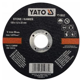 Yato vágókorong kőre 125 x 1,5 x 22 mm