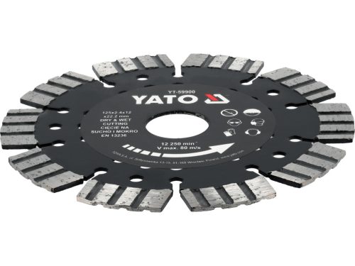 Yato gyémánt vágókorong betonhoz 125 mm