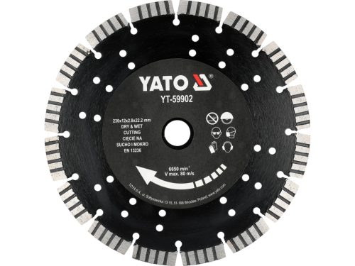Yato gyémánt vágókorong betonhoz 230 mm