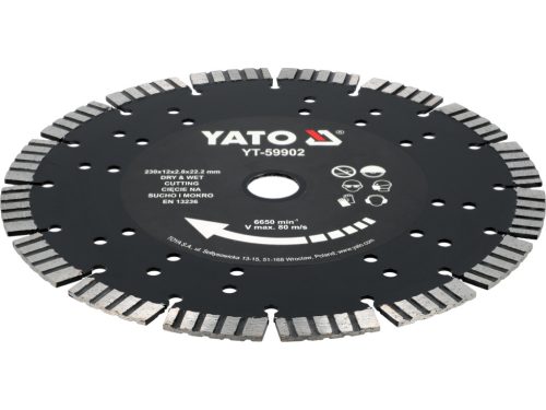 Yato gyémánt vágókorong betonhoz 230 mm