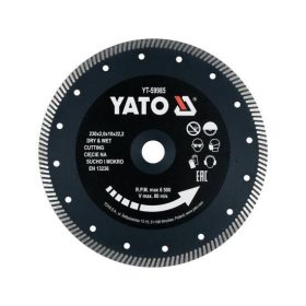 Yato gyémánt vágókorong 230 x 2,0 x 10 x 22,2 mm turbó