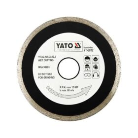 Yato gyémánt vágókorong 115 x 2,1 x 5,3 x 22,2 mm folytonos
