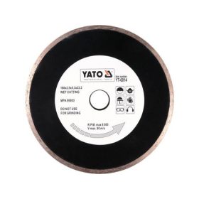 Yato gyémánt vágókorong 180 x 2,5 x 5,3 x 22,2 mm folytonos