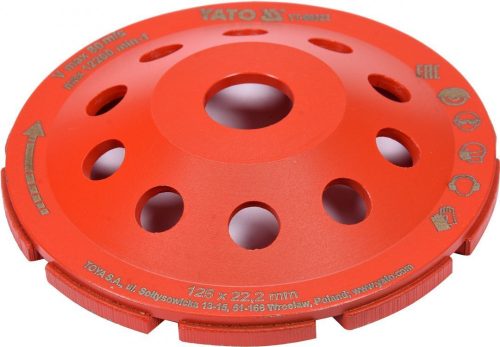 Yato gyémánt fazékkorong 125 x 22,2 mm