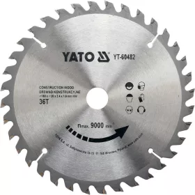 Yato fűrésztárcsa fához 180 x 20 x 1,8 mm / 36T
