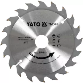 Yato fűrésztárcsa fához 190 x 30 x 2,2 mm / 20T