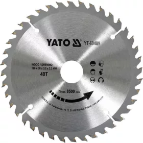 Yato fűrésztárcsa fához 190 x 30 x 3,2 mm / 40T