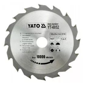 Yato fűrésztárcsa fához 140 x 20 x 2,0 mm / 16T