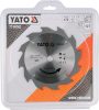 Yato fűrésztárcsa fához 170 x 16 x 2,2 mm / 12T