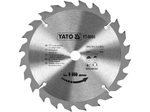 Yato fűrésztárcsa fához 205 x 18 x 2,0 mm / 24T