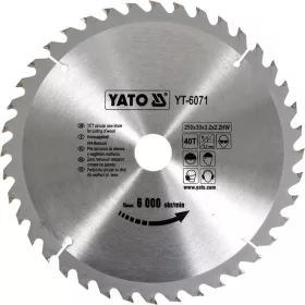Yato fűrésztárcsa fához 250 x 30 x 2,2 mm / 40T