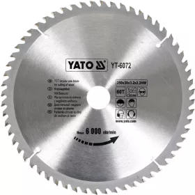 Yato fűrésztárcsa fához 250 x 30 x 2,2 mm / 60T