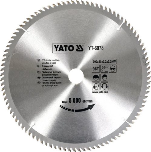 Yato Fűrésztárcsa fához 300 x 30 x 2,0 mm / 96T