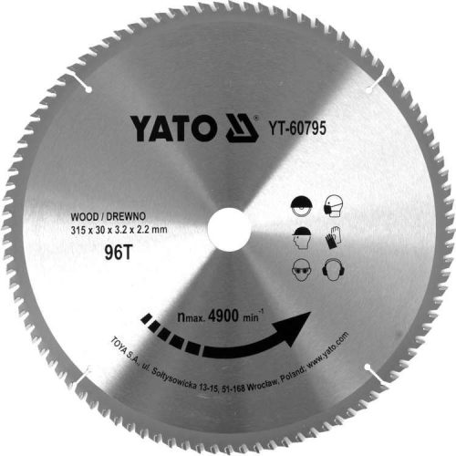 Yato Fűrésztárcsa fához 315 x 30 x 2,2 mm / 96T