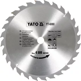 Yato fűrésztárcsa fához 350 x 30 x 2,5 mm / 28T