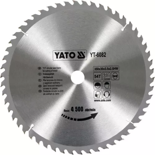 Yato fűrésztárcsa fához 350 x 30 x 2,5 mm / 54T