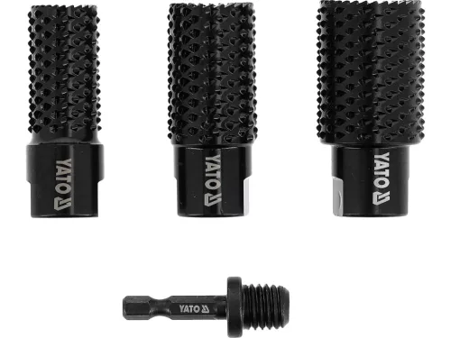 Yato 4 darabos forgóreszelő, M14 adapterrel