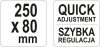 Yato gyorscsavarszorító 250 x 80 mm nagy szorítóerővel