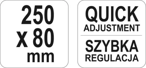 Yato gyorscsavarszorító 250 x 80 mm nagy szorítóerővel