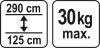 Yato Teleszkópos támasztó rúd 1250-2900 mm 30 kg