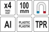 Yato satu szorítópofa készlet 8 részes (4 pár) 100 mm