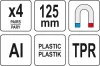 Yato satu szorítópofa készlet 8 részes (4 pár) 125 mm
