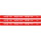 Yato ácsceruza 175 mm fára piros (3 db/csomag)