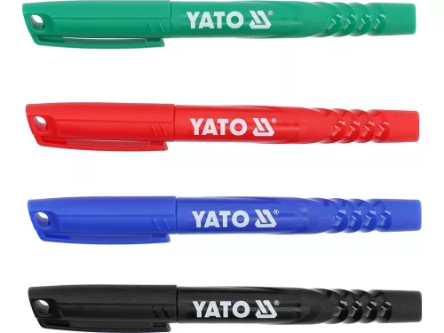 Yato filctoll készlet 4 db, fekete-zöld-kék-piros