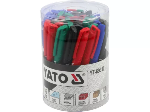 Yato filctoll készlet 36 db, fekete-zöld-kék-piros
