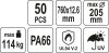 Yato kábelkötegelő fekete 760 x 12,6 mm (50 db/cs)